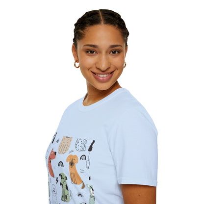 Playful Pet-Themed Unisex T-Shirt
