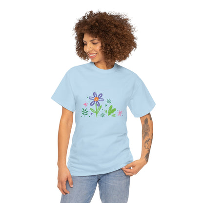 Floral Unisex Heavy Cotton Tee