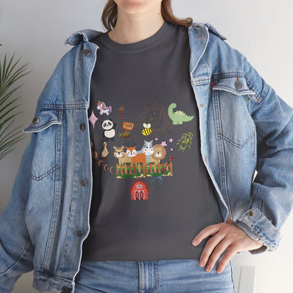 Farm Illustrations Unisex Heavy Cotton Tee
