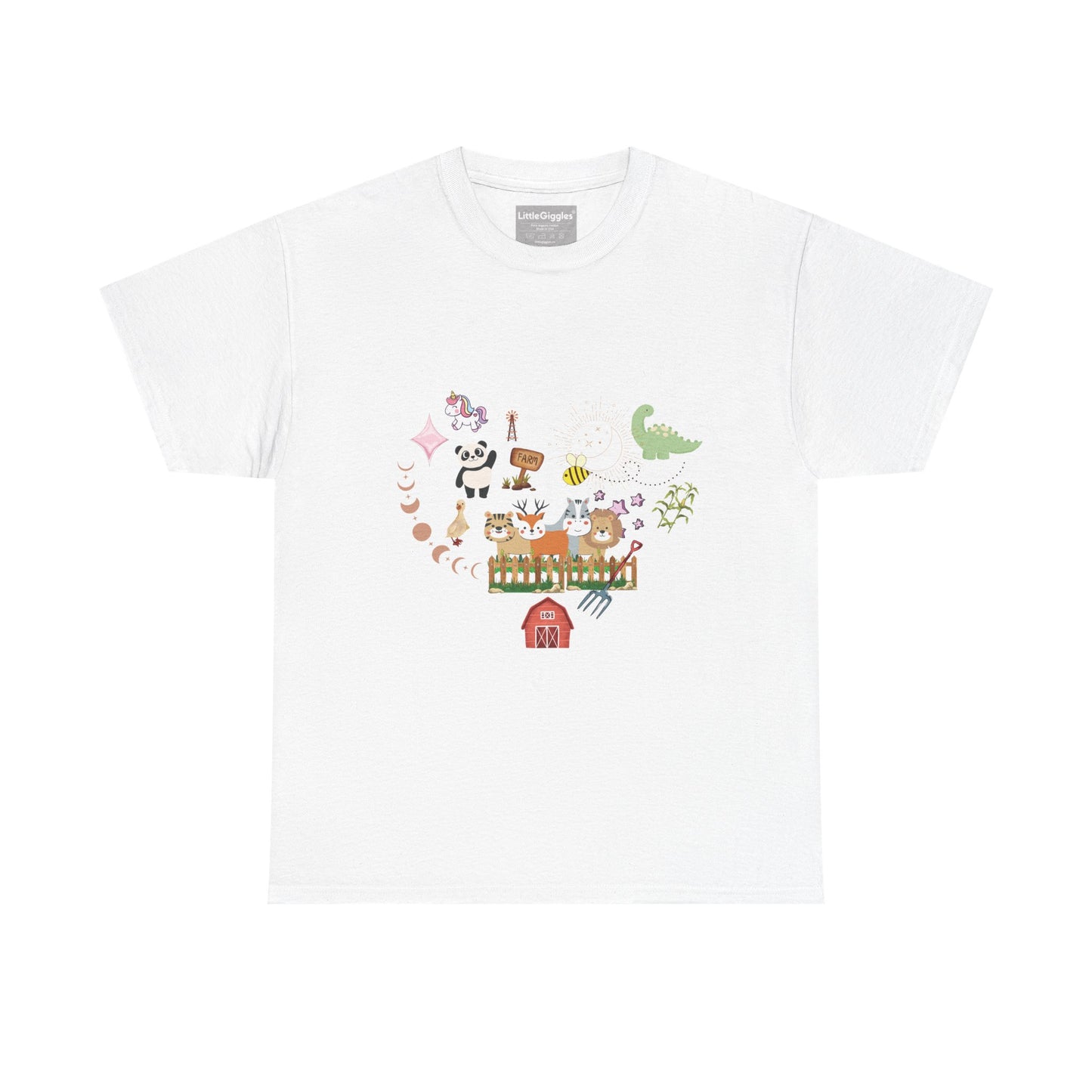 Farm Illustrations Unisex Heavy Cotton Tee