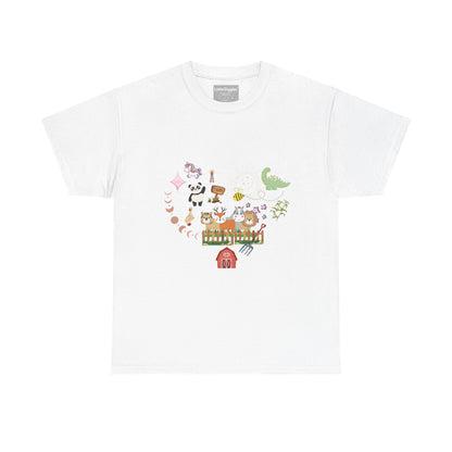 Farm Illustrations Unisex Heavy Cotton Tee