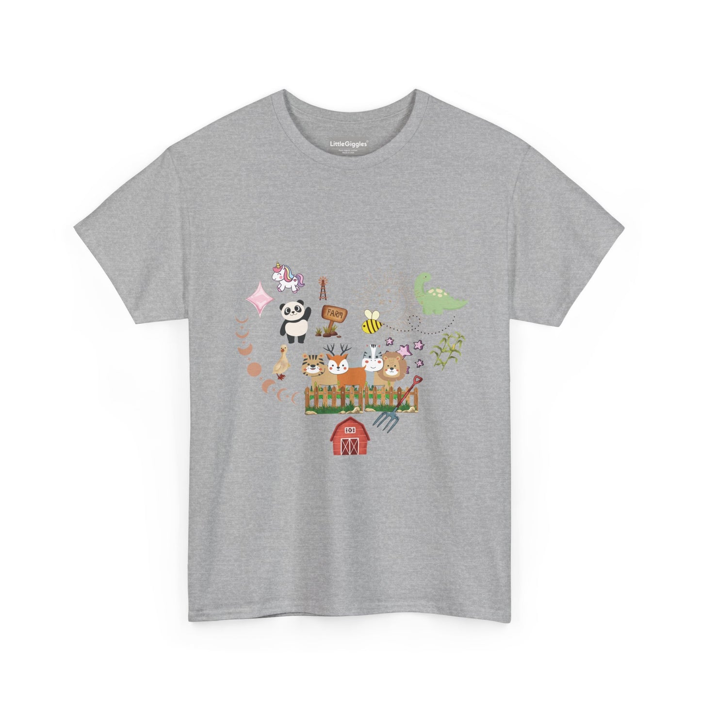 Farm Illustrations Unisex Heavy Cotton Tee