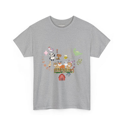 Farm Illustrations Unisex Heavy Cotton Tee