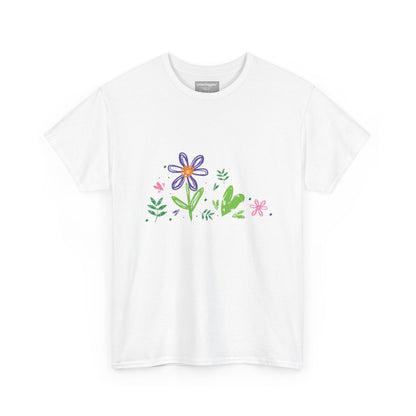 Floral Unisex Heavy Cotton Tee
