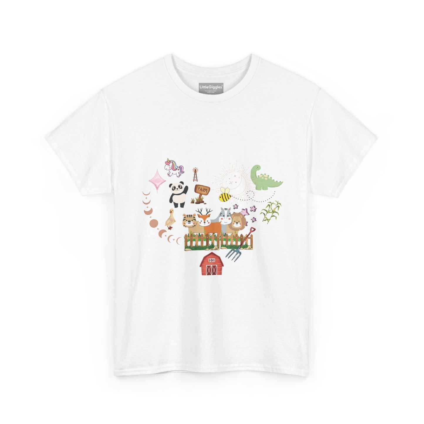 Farm Illustrations Unisex Heavy Cotton Tee