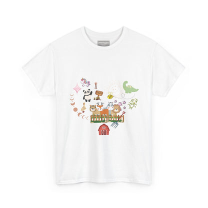 Farm Illustrations Unisex Heavy Cotton Tee