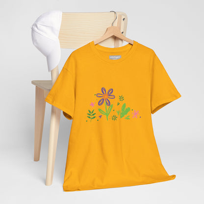 Floral Unisex Heavy Cotton Tee
