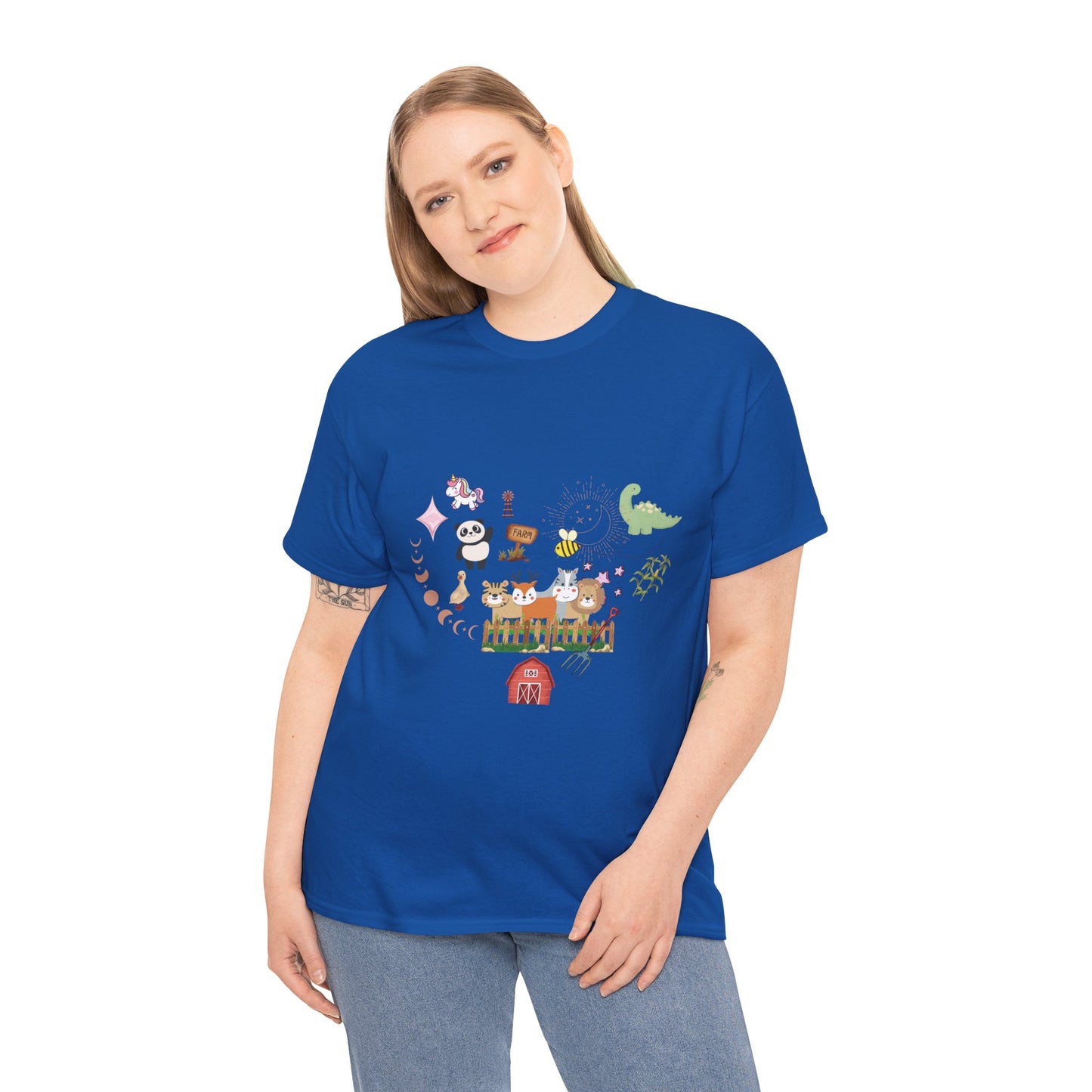Farm Illustrations Unisex Heavy Cotton Tee