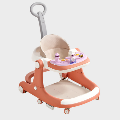 Trotteur pliable pour bébé anti-jambes multifonctionnel