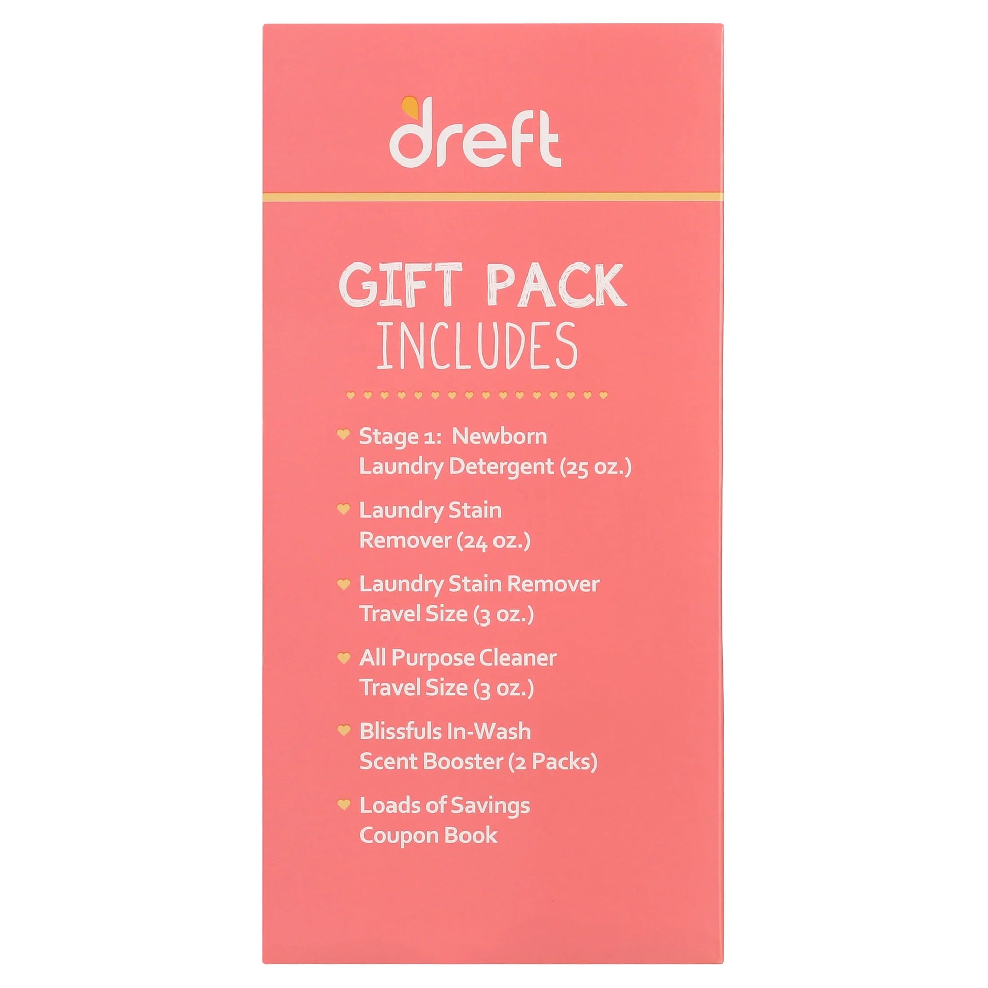 Bundle of Bliss Baby Gift Set with Laundry Detergent and Stain Remover, Infant Essentials, 16 Loads, 7 Pieces