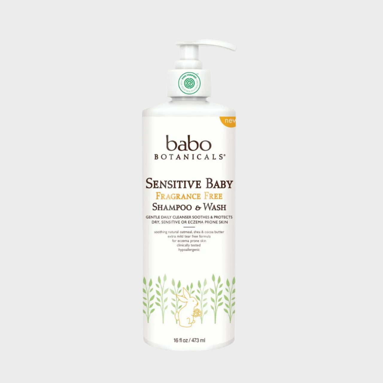 Sensitive Baby Fragrance Free Shampoo & Wash (Family Size)