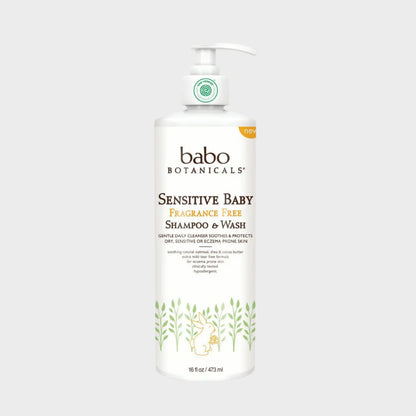 Sensitive Baby Fragrance Free Shampoo & Wash (Family Size)