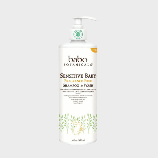Sensitive Baby Fragrance Free Shampoo & Wash (Family Size)