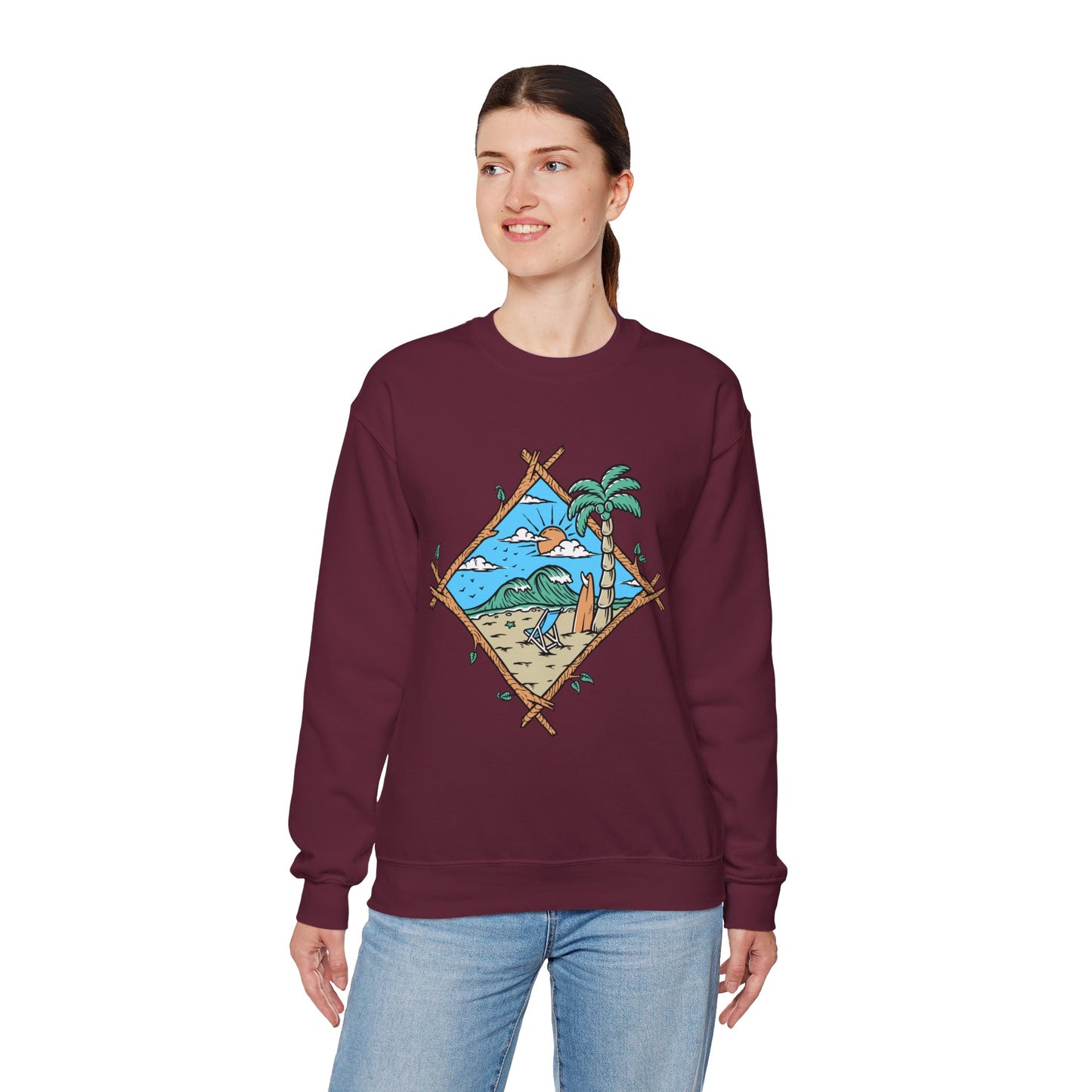 Beach Vibes Crewneck Sweatshirt