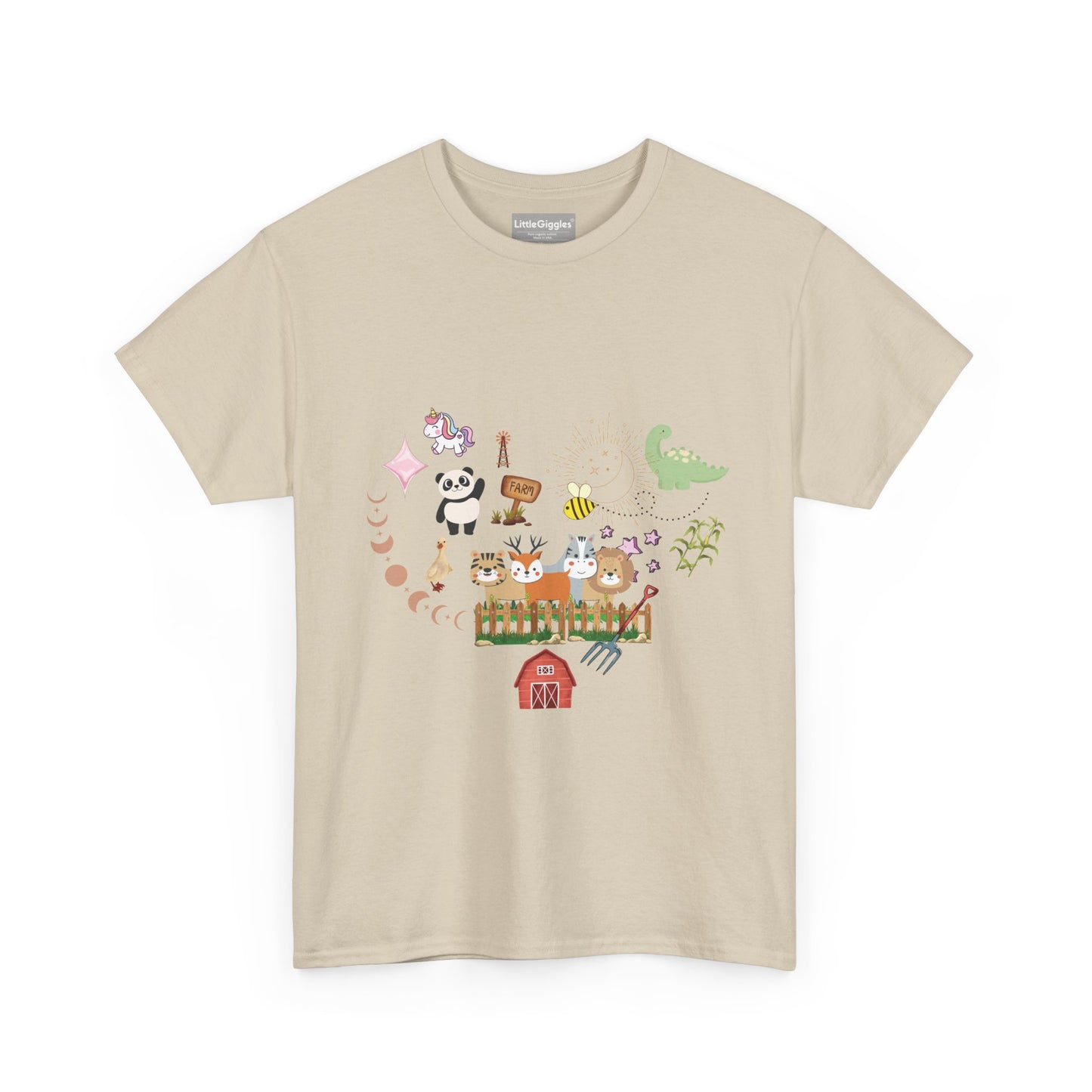 Farm Illustrations Unisex Heavy Cotton Tee