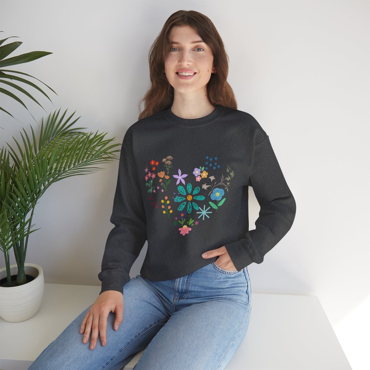 Floral Crewneck Sweatshirt