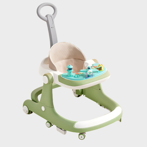 Trotteur pliable pour bébé anti-jambes multifonctionnel