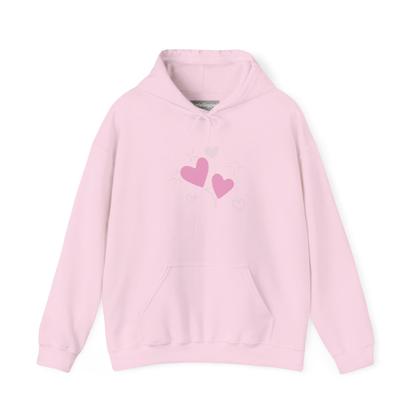Cozy Heart-Themed Hooded Sweatshirt