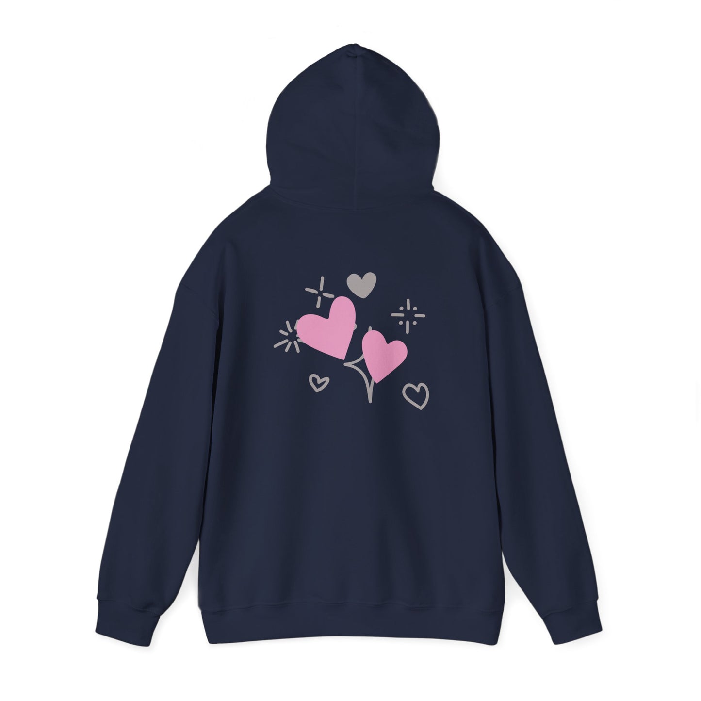 Cozy Heart-Themed Hooded Sweatshirt