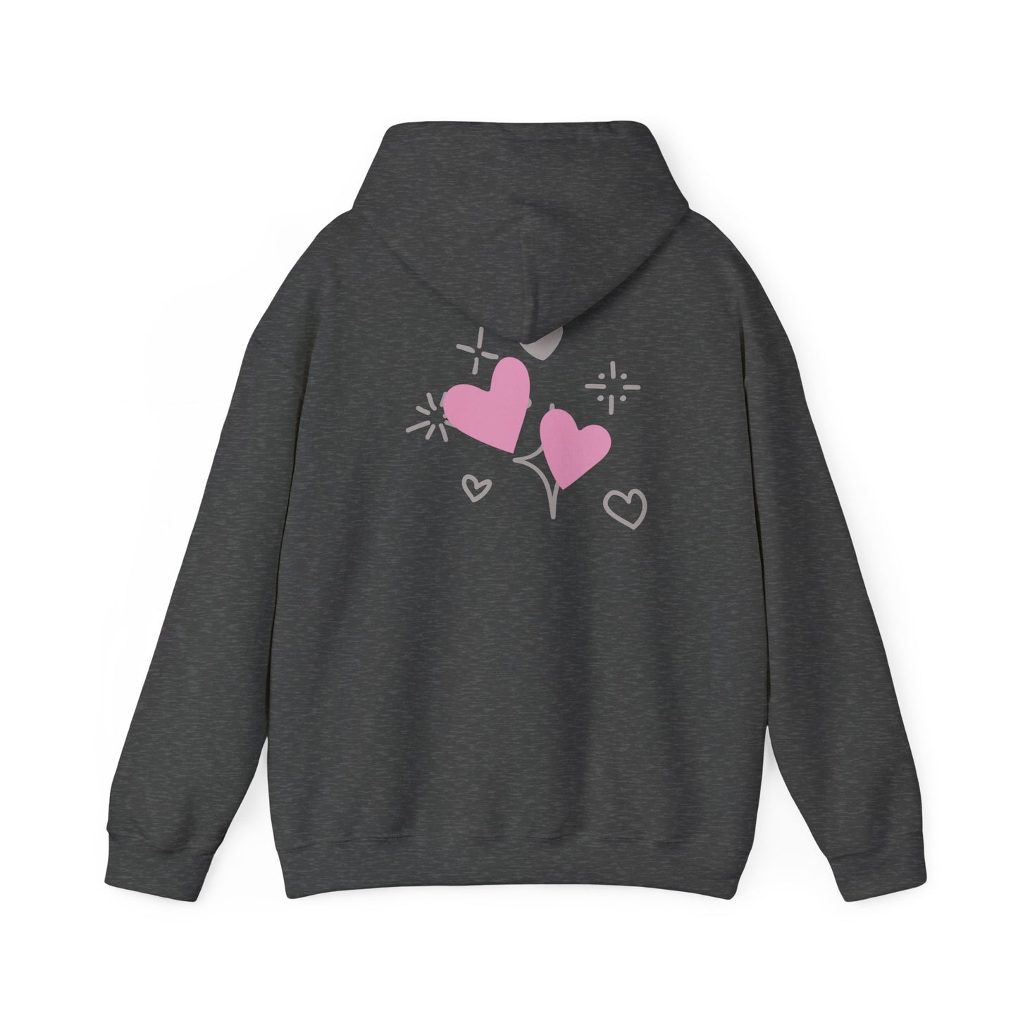 Cozy Heart-Themed Hooded Sweatshirt