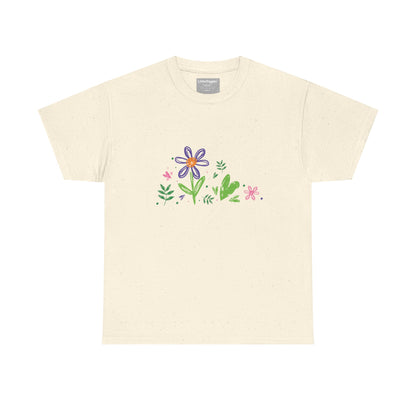 Floral Unisex Heavy Cotton Tee