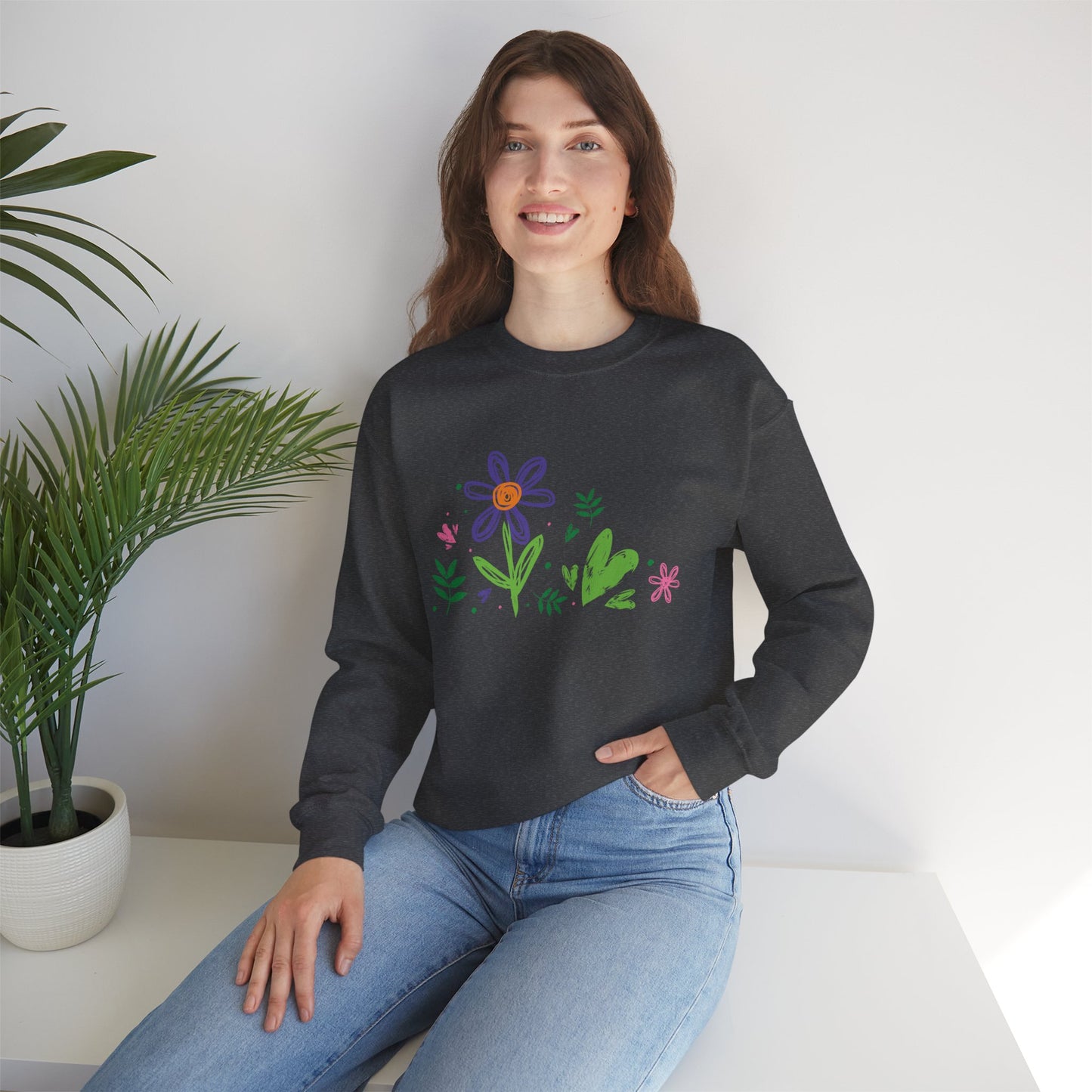 Floral Chic Artisanal Sweatshirt