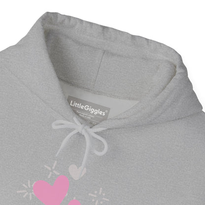 Cozy Heart-Themed Hooded Sweatshirt