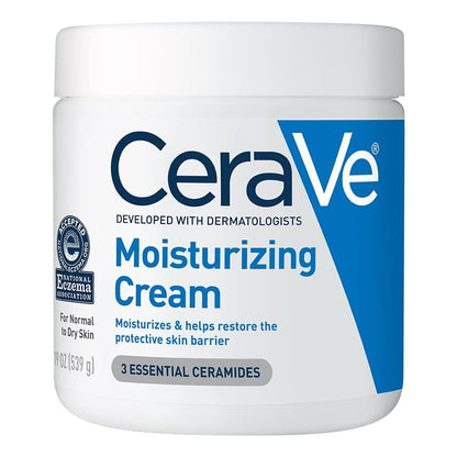 Cerave Moisturizing Cream | Hyaluronic Acid & Ceramides | Face & Body | 19 Oz