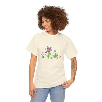 Floral Unisex Heavy Cotton Tee