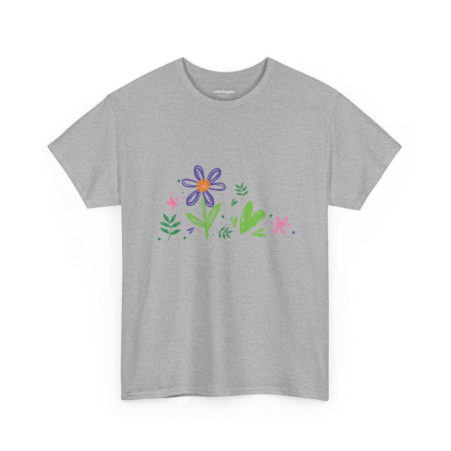 Floral Unisex Heavy Cotton Tee