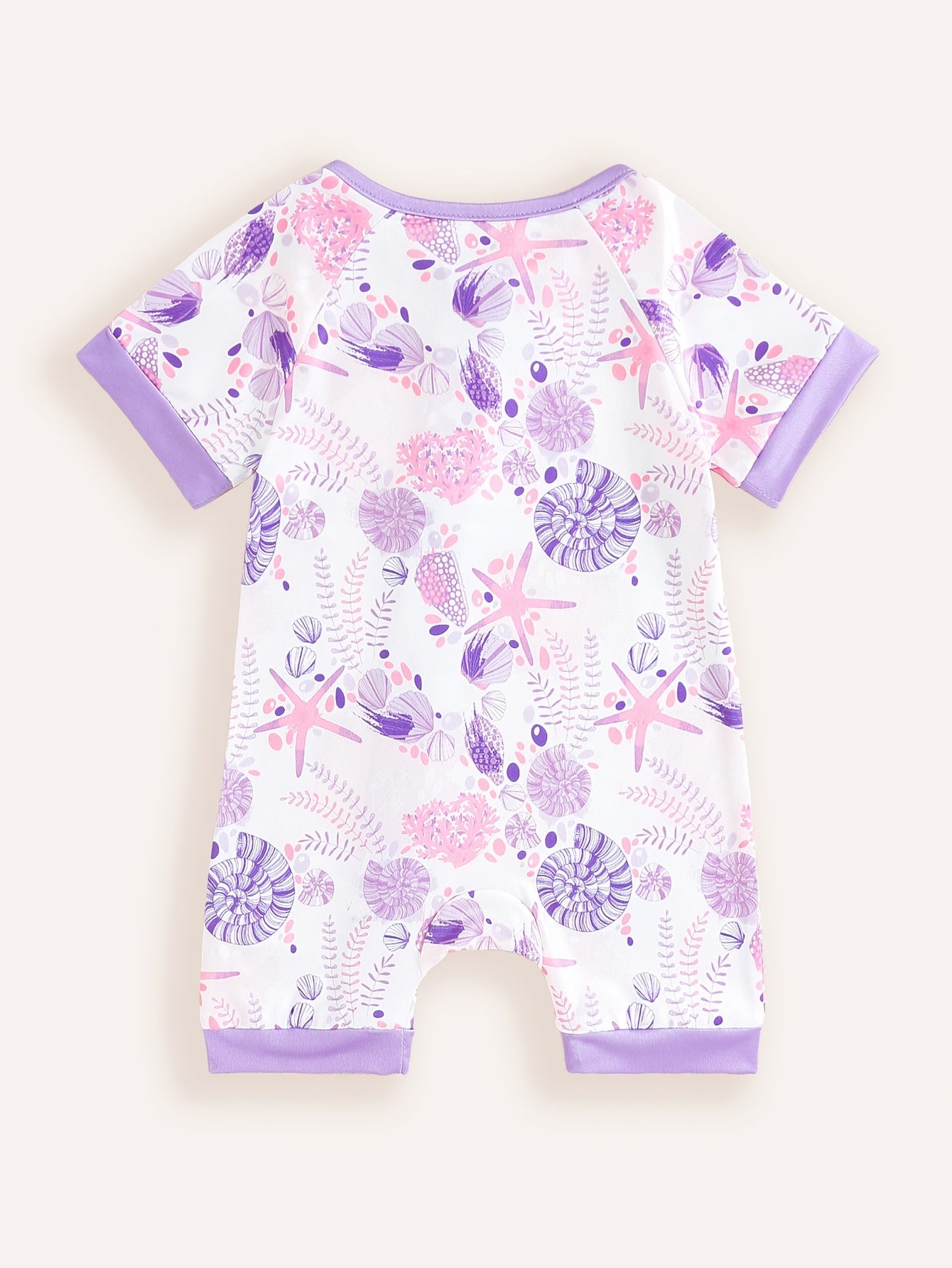 Combinaison zippée à manches courtes en forme d'étoile de mer