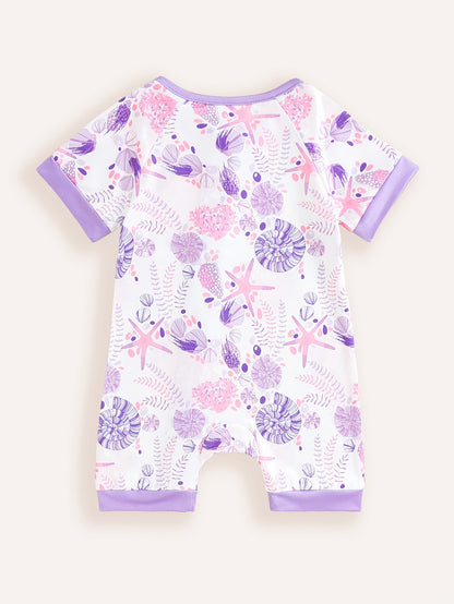 Combinaison zippée à manches courtes en forme d'étoile de mer