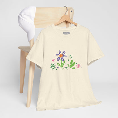 Floral Unisex Heavy Cotton Tee