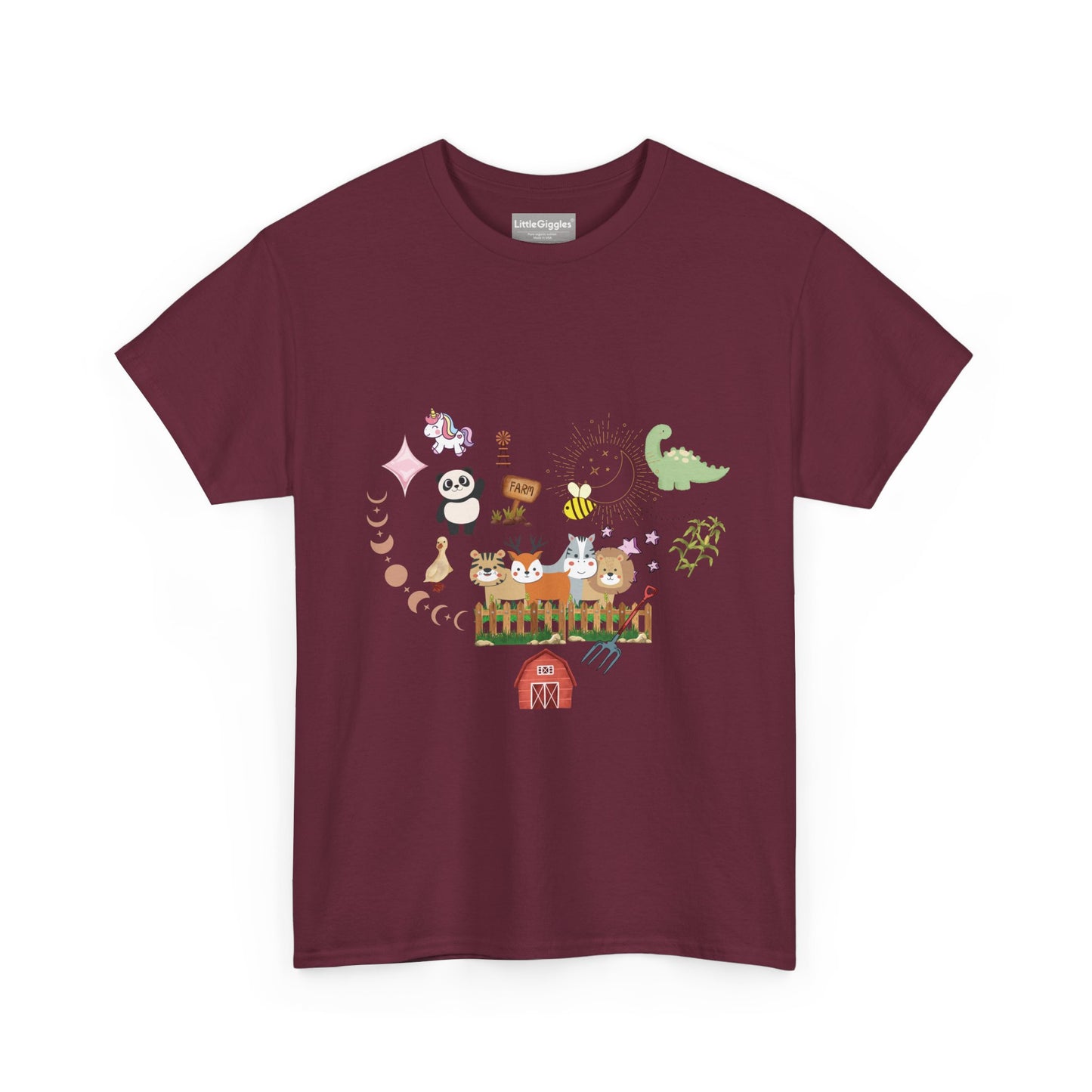 Farm Illustrations Unisex Heavy Cotton Tee