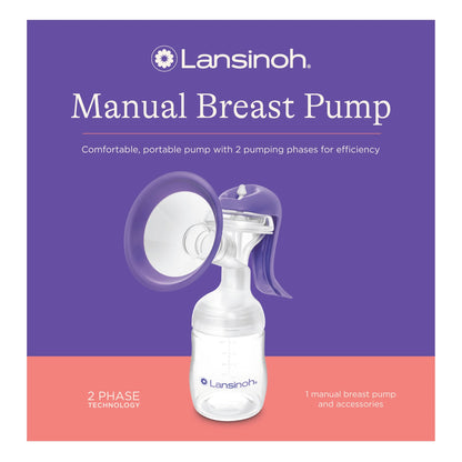 Manual Breast Pump, Hand Pump for Breastfeeding, 5 Fl Oz