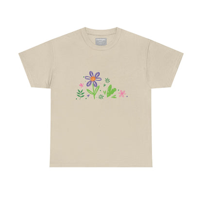 Floral Unisex Heavy Cotton Tee