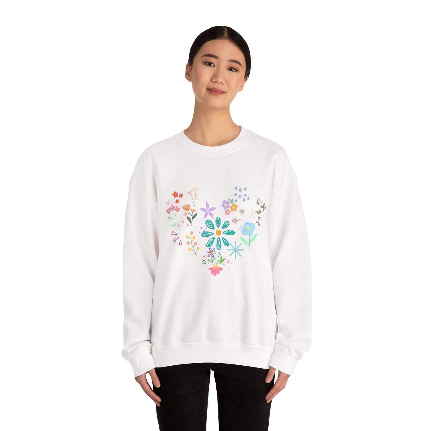 Floral Crewneck Sweatshirt