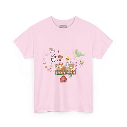 Farm Illustrations Unisex Heavy Cotton Tee