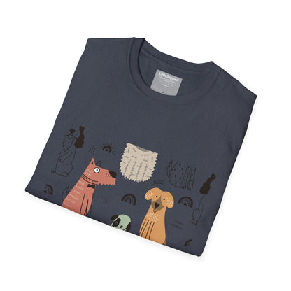 Playful Pet-Themed Unisex T-Shirt
