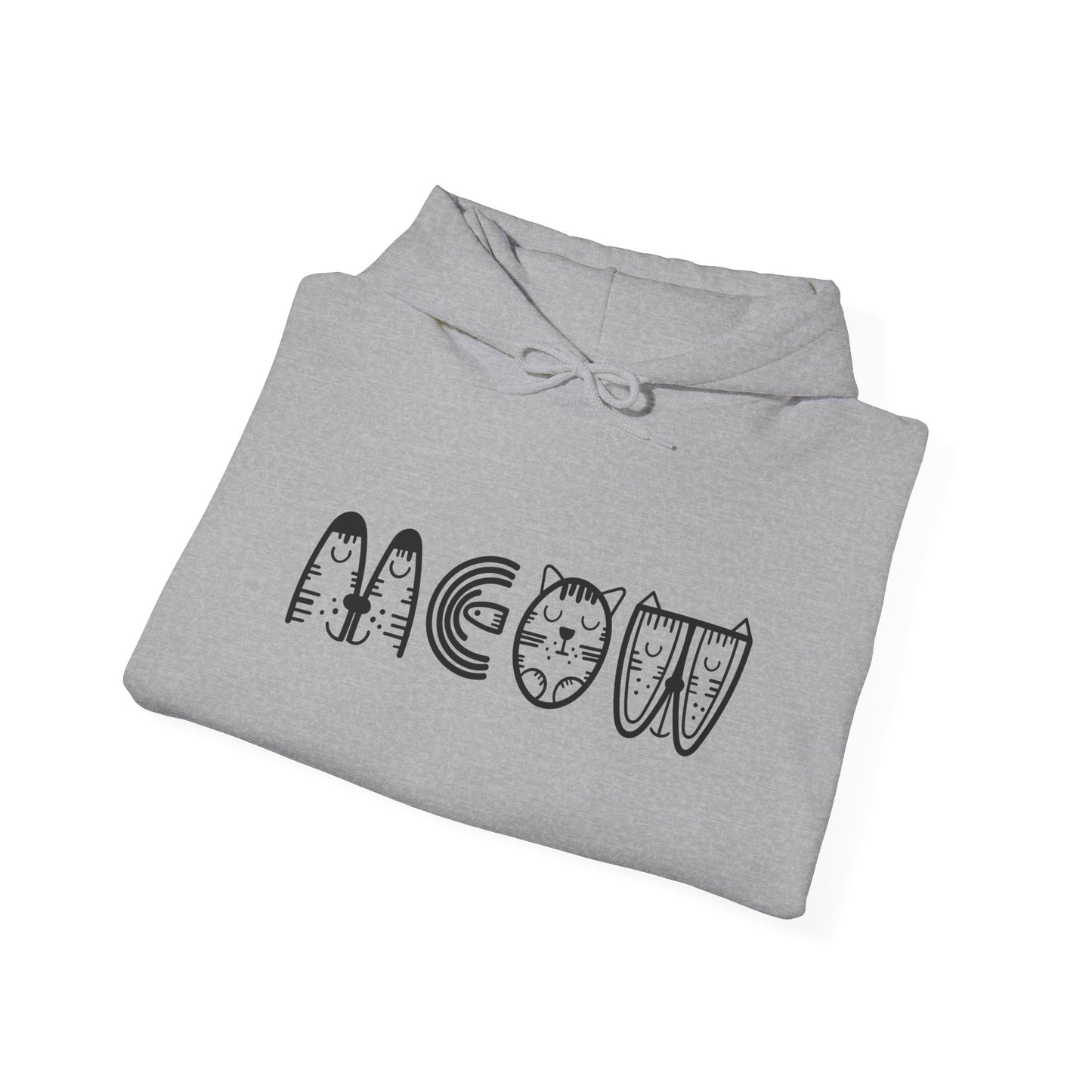 Cozy Meow Themed Hoodie