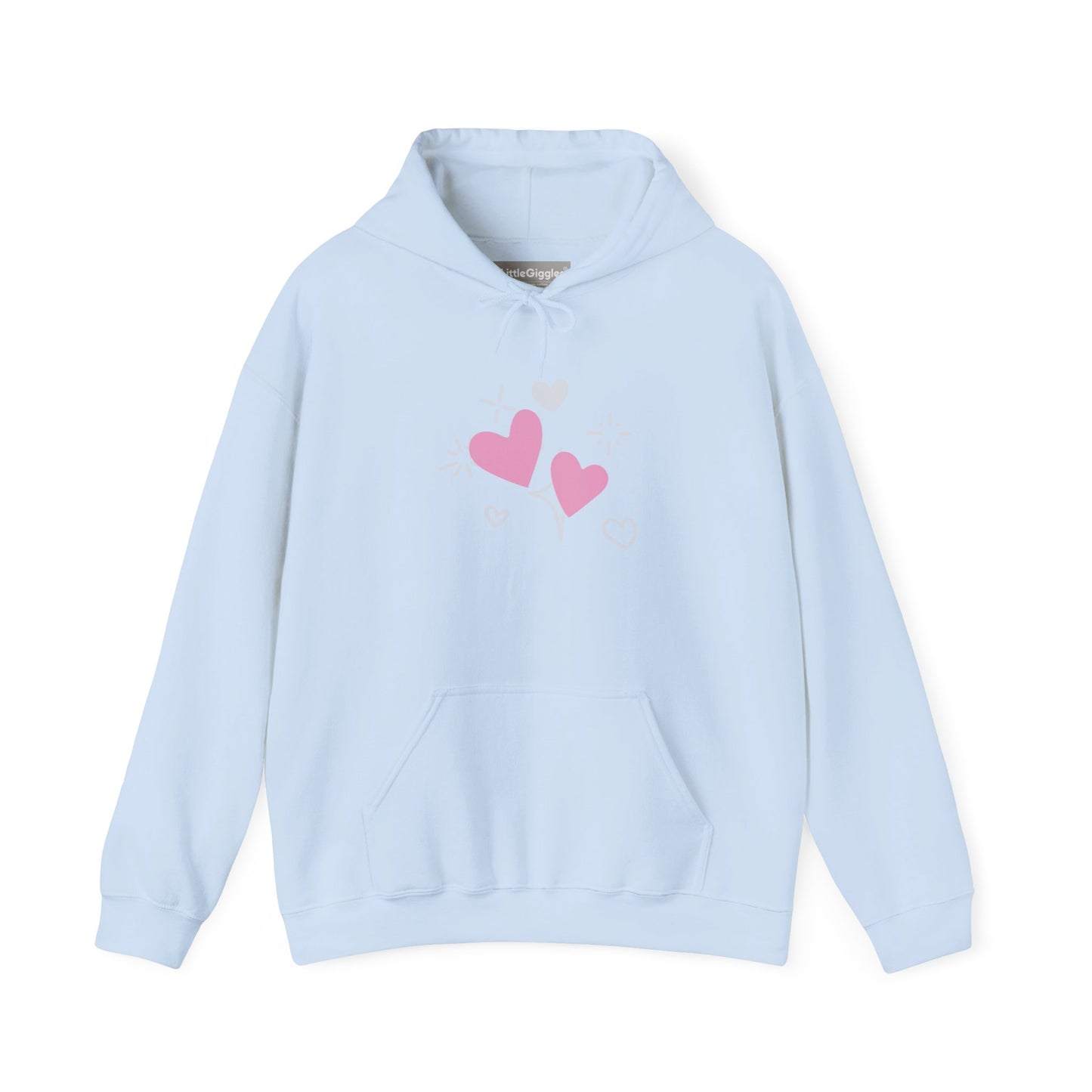 Cozy Heart-Themed Hooded Sweatshirt
