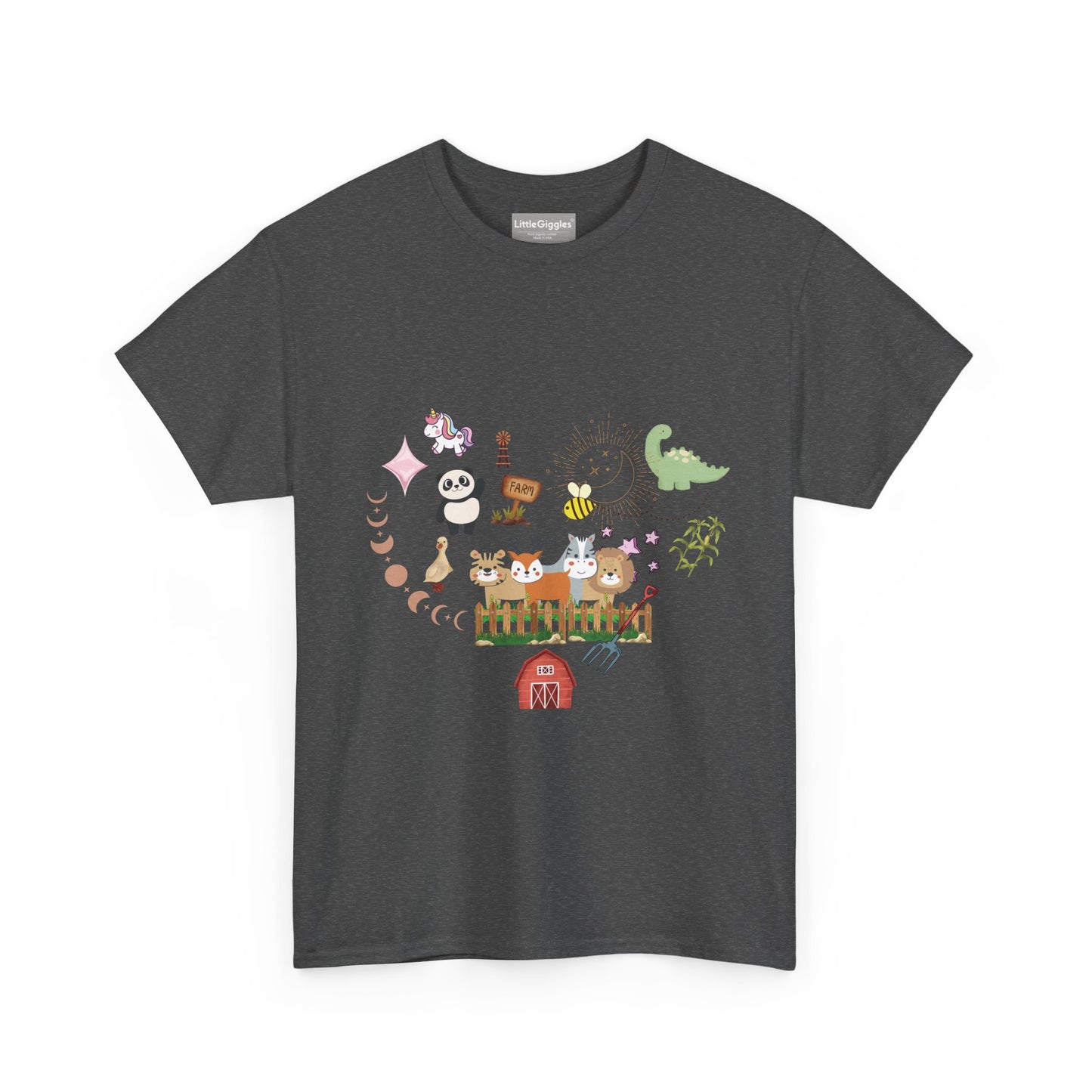 Farm Illustrations Unisex Heavy Cotton Tee