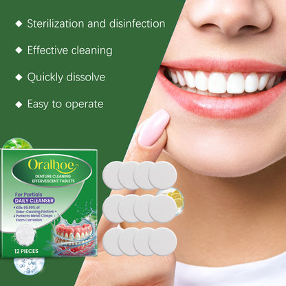 Oralhoe Denture Cleaning Tablet