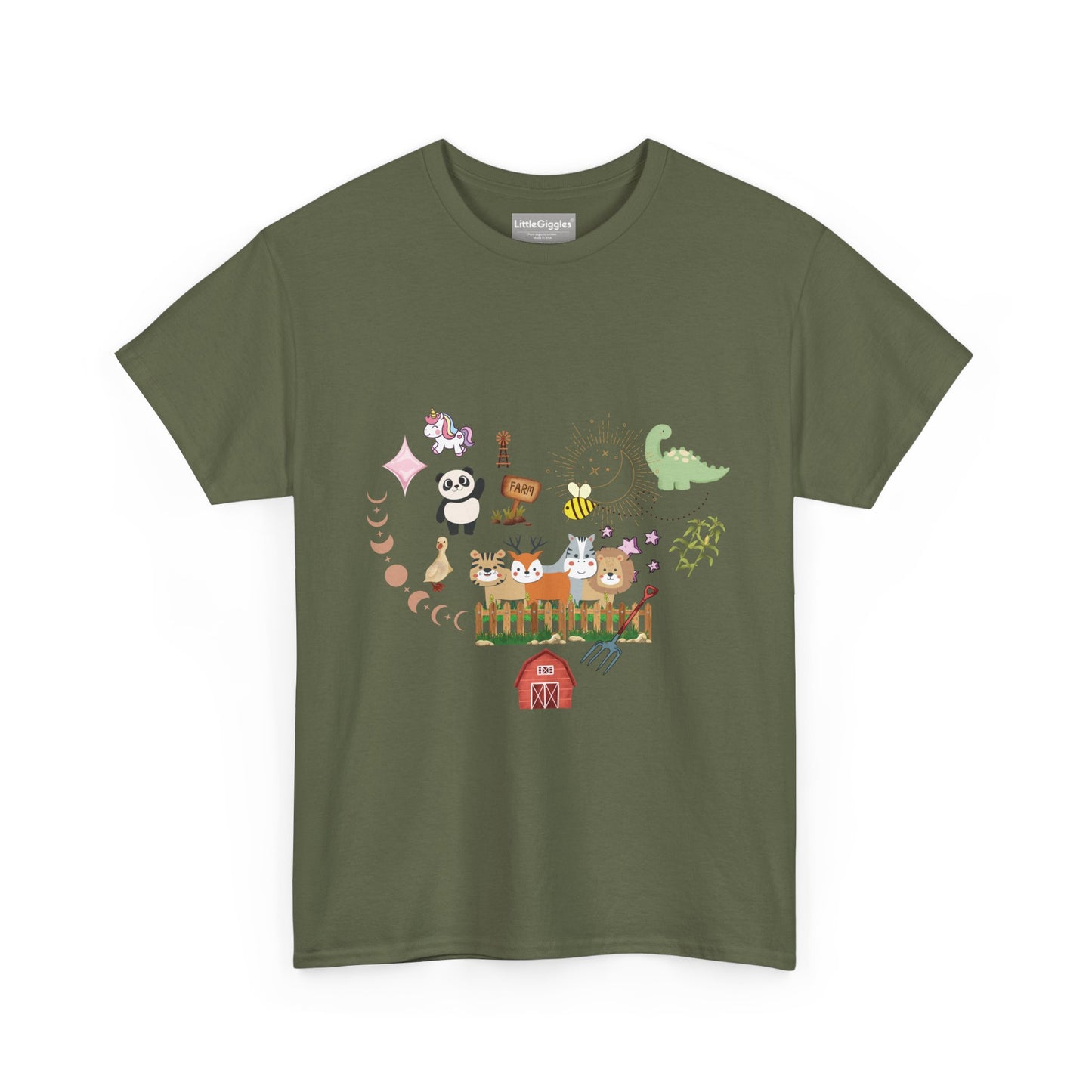 Farm Illustrations Unisex Heavy Cotton Tee