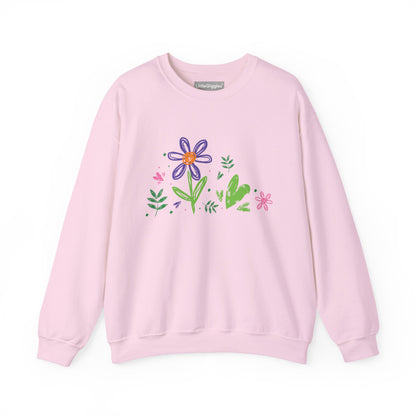 Floral Chic Artisanal Sweatshirt