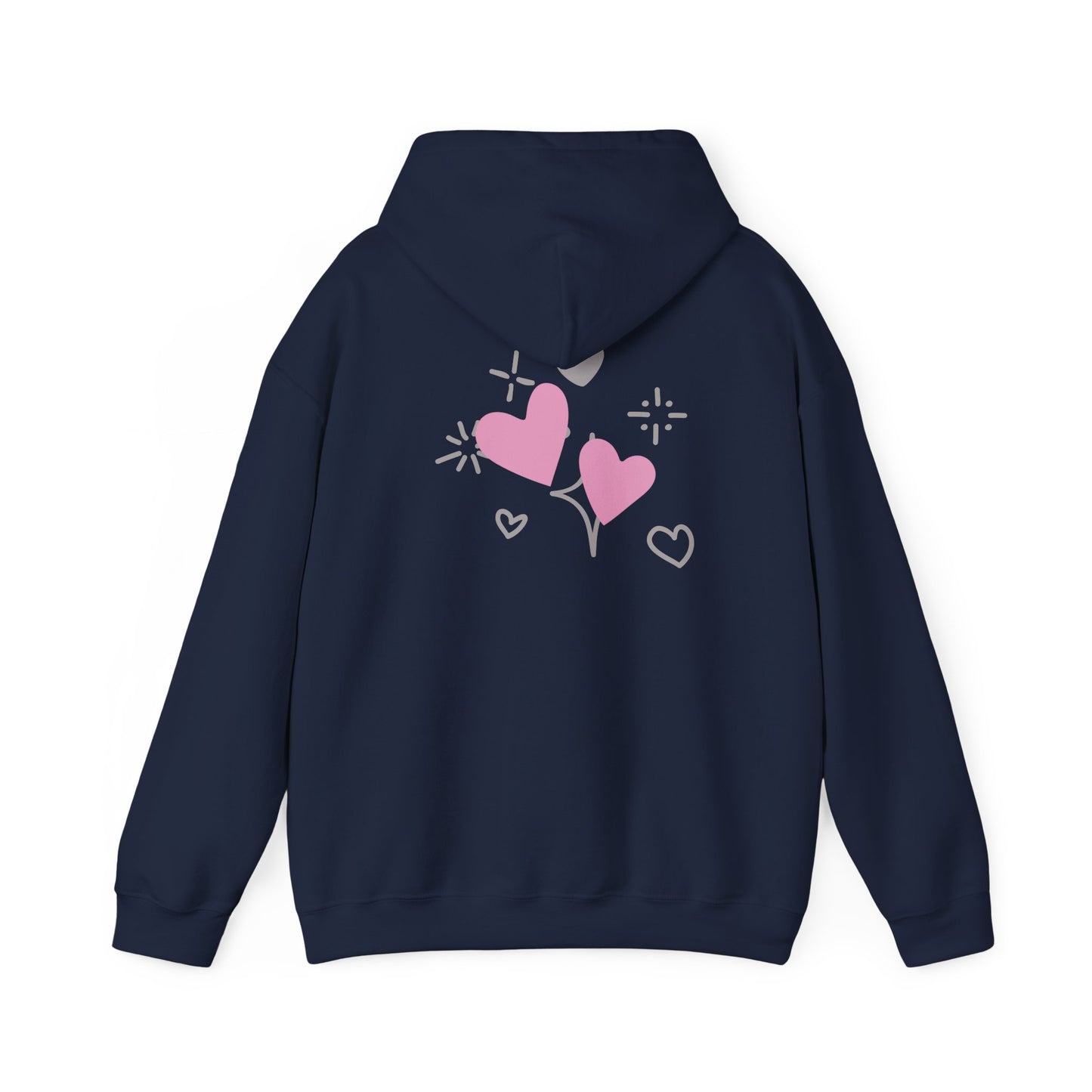 Cozy Heart-Themed Hooded Sweatshirt