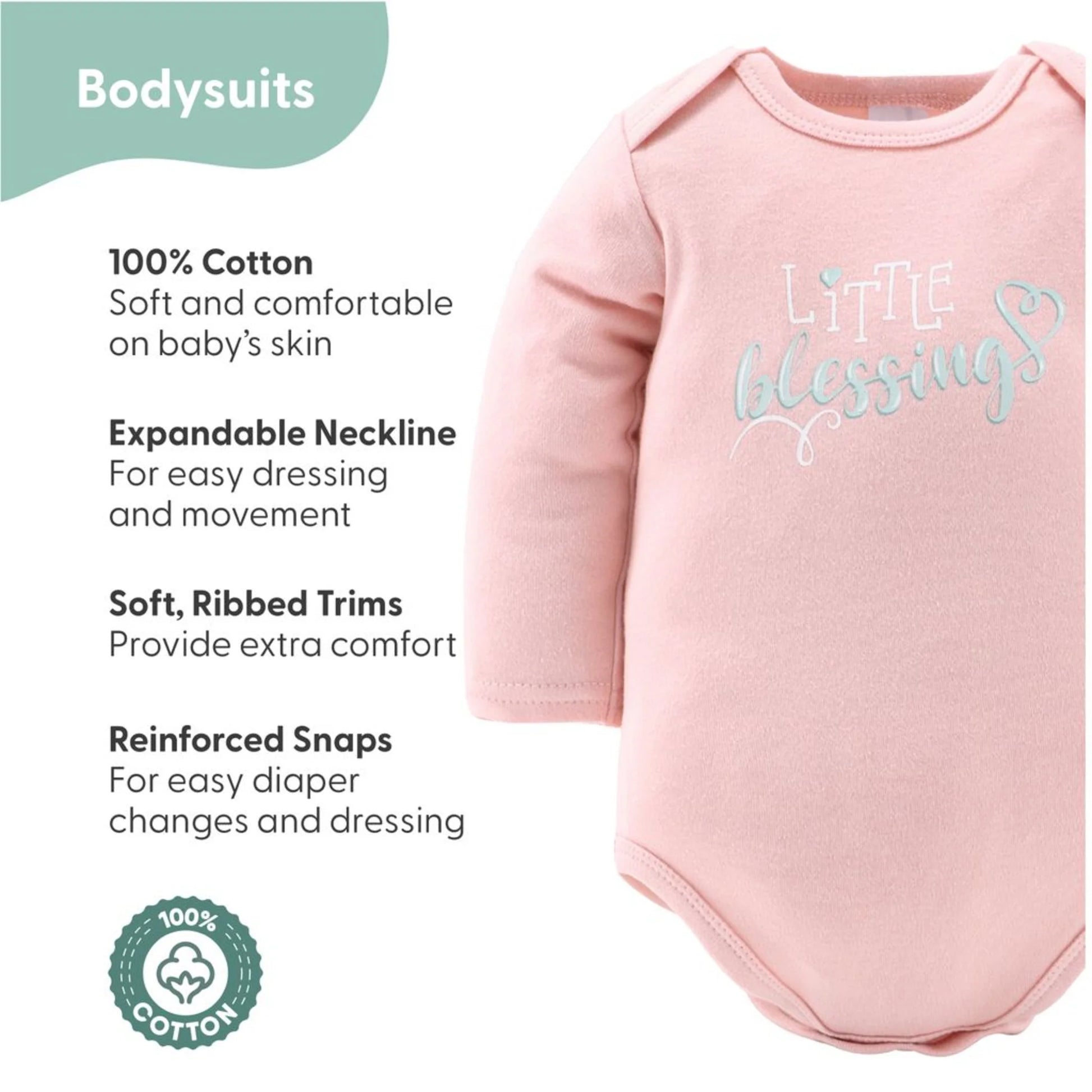 Newborn Layette Gift Set, Pink Floral Elephant, 30 Essential Pieces, 0-3 Months