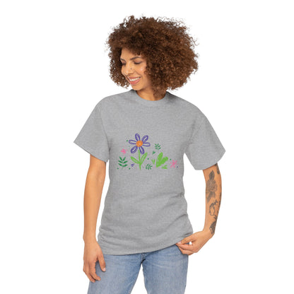 Floral Unisex Heavy Cotton Tee