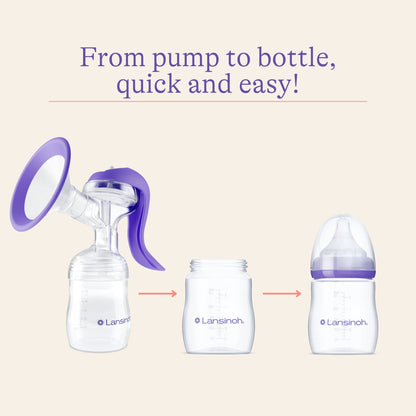 Manual Breast Pump, Hand Pump for Breastfeeding, 5 Fl Oz