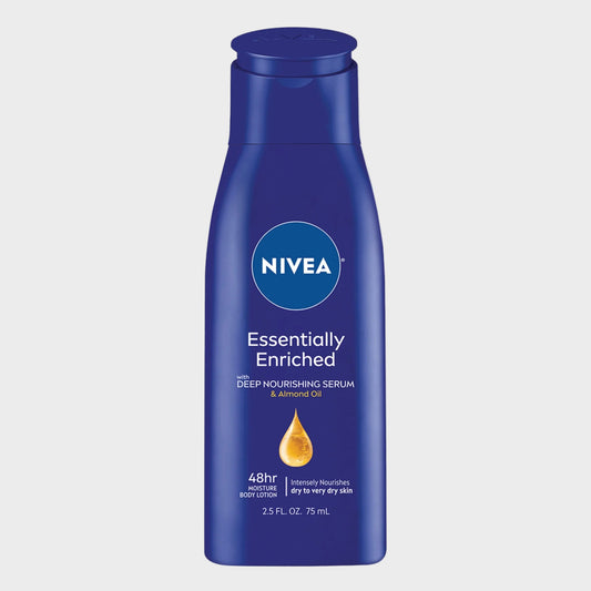Essentially Enriched Body Lotion for Dry Skin with Hyaluronic Acid and Almond Oil, 2.5 Fl Oz